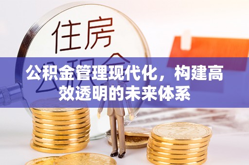 隰县公积金管理现代化，构建高效透明的未来体系