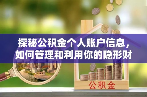 隰县探秘公积金个人账户信息，如何管理和利用你的隐形财富
